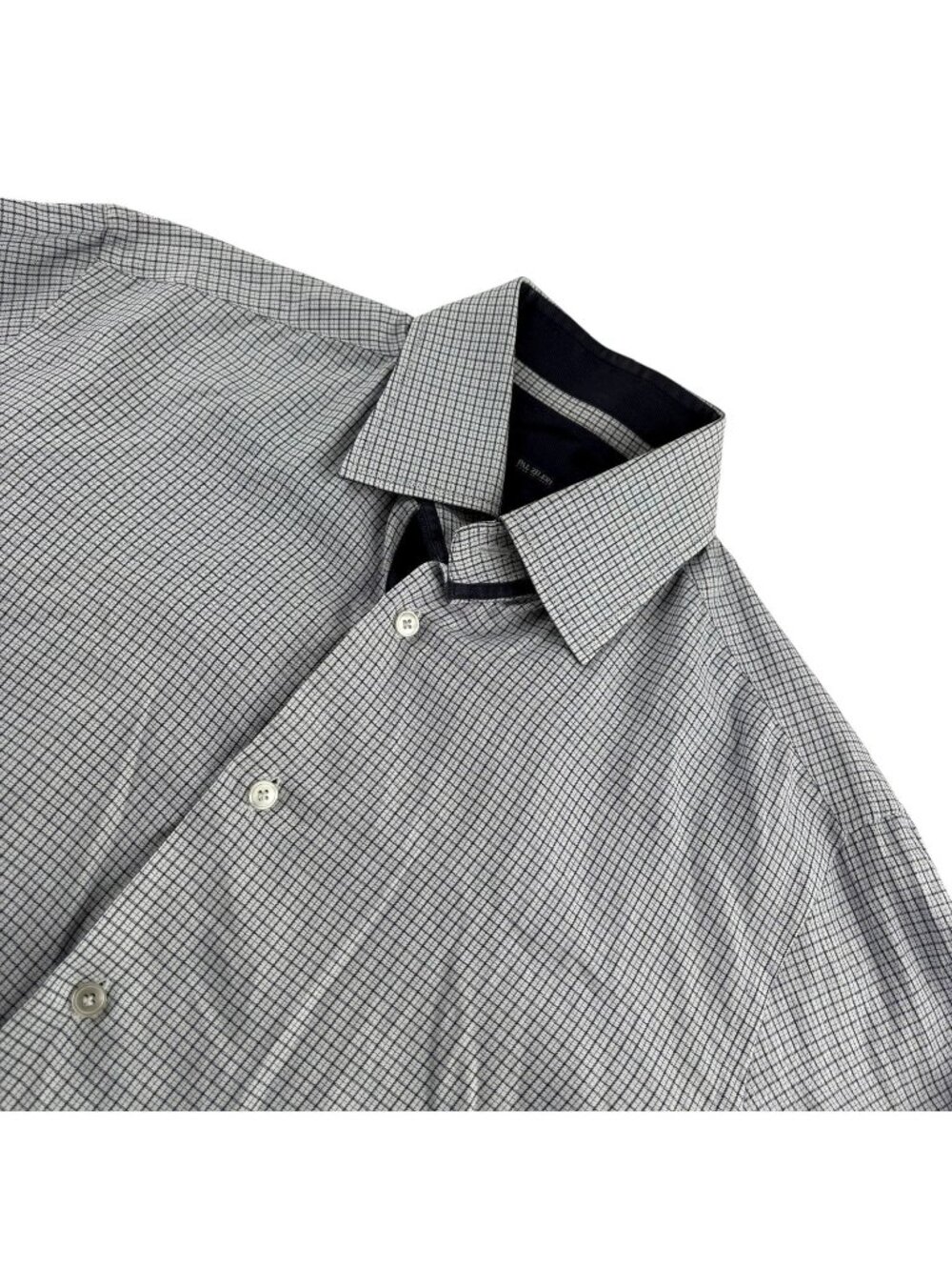 Pal Zileri Men’s Cotton Blend Plaid Button-Down Shirt Blue • Italy • 40